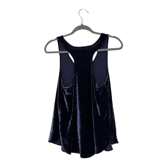 ANTHROPOLOGIE | Suri Crushed Velvet Tank Top in Royal Purple/Blue, Size Small - Picture 7 of 11